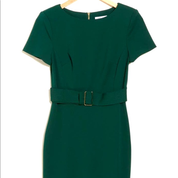 NWT Belted Calvin Klein Career Dress - Picture 1 of 3